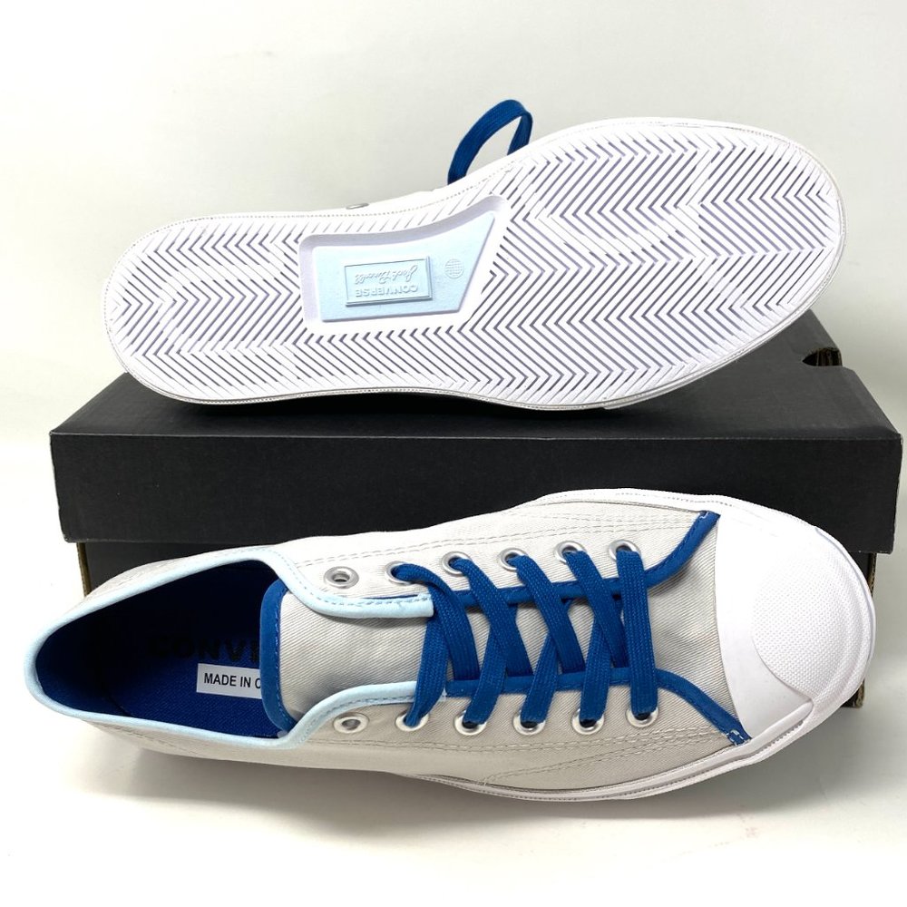 Converse Jack Purcell Canvas Low Pale Putty Grey Shoes Women's Size 6 167621C - Picture 2 of 11